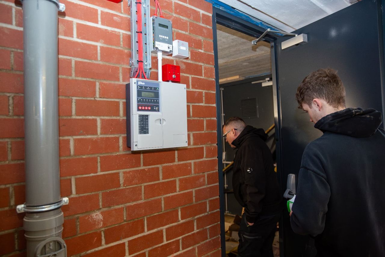 Working in a plant room
