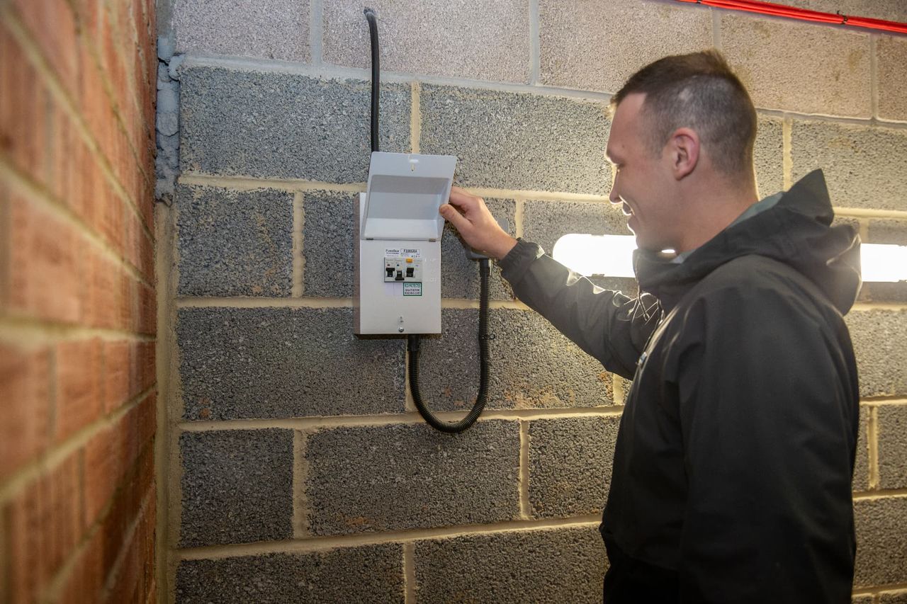 Fitting a meter enclosure